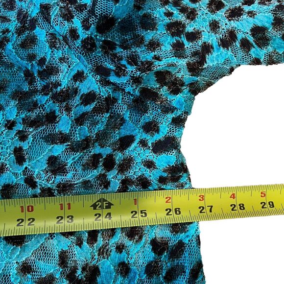 George Simonton Says Animal Print Spotted Lace Cardigan Womens Sz. 1X Leopard - Picture 9 of 10